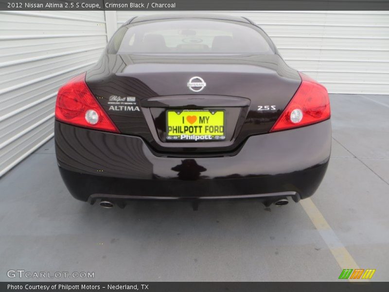 Crimson Black / Charcoal 2012 Nissan Altima 2.5 S Coupe