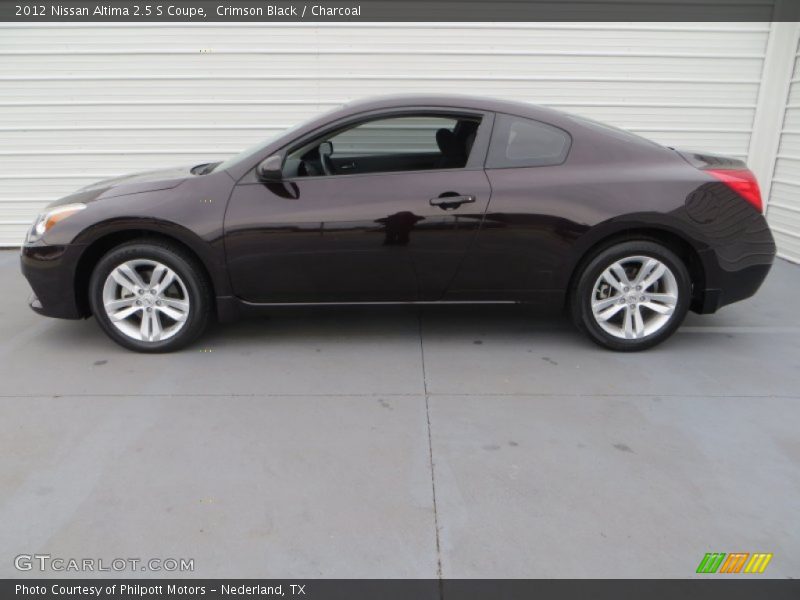 Crimson Black / Charcoal 2012 Nissan Altima 2.5 S Coupe