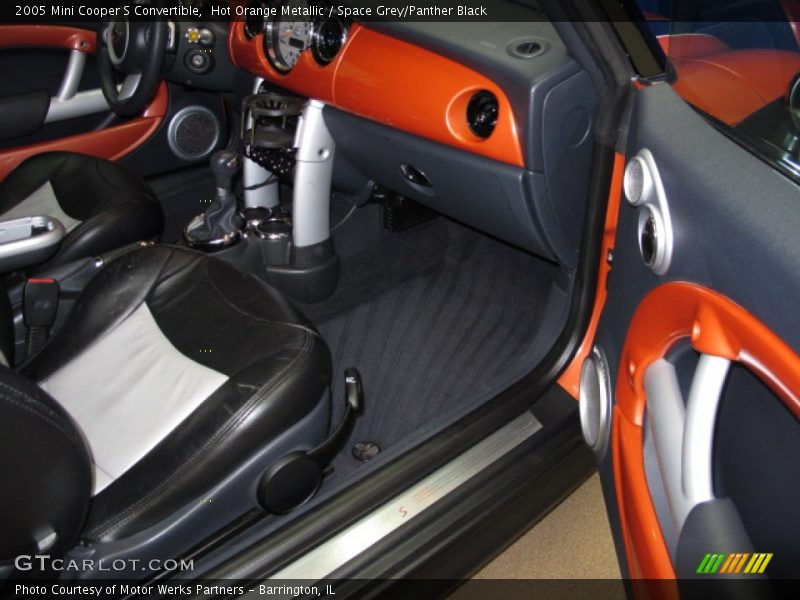 Hot Orange Metallic / Space Grey/Panther Black 2005 Mini Cooper S Convertible