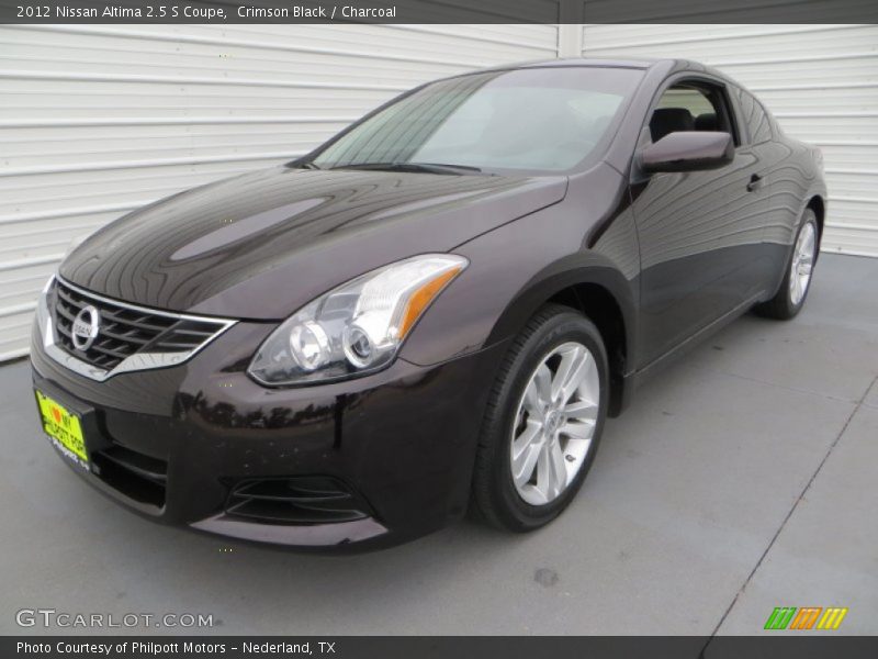 Crimson Black / Charcoal 2012 Nissan Altima 2.5 S Coupe