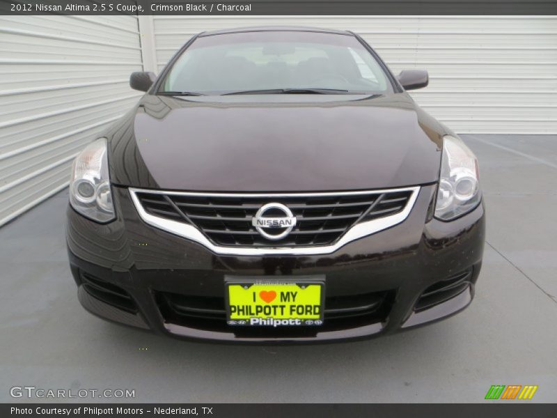 Crimson Black / Charcoal 2012 Nissan Altima 2.5 S Coupe