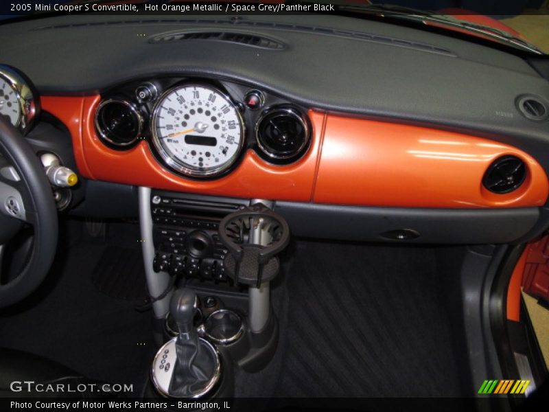 Hot Orange Metallic / Space Grey/Panther Black 2005 Mini Cooper S Convertible