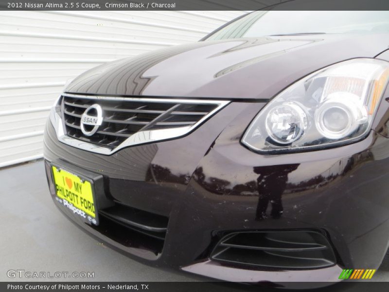 Crimson Black / Charcoal 2012 Nissan Altima 2.5 S Coupe