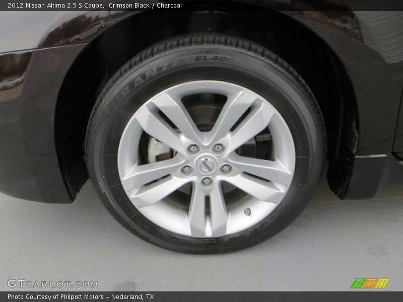 Crimson Black / Charcoal 2012 Nissan Altima 2.5 S Coupe