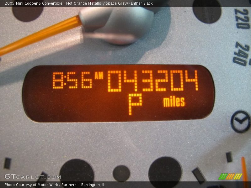 Hot Orange Metallic / Space Grey/Panther Black 2005 Mini Cooper S Convertible