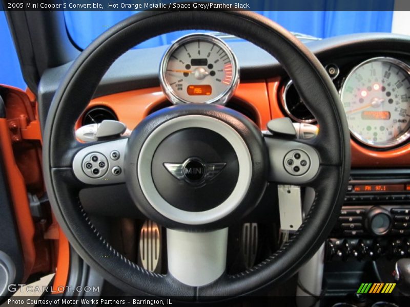 Hot Orange Metallic / Space Grey/Panther Black 2005 Mini Cooper S Convertible