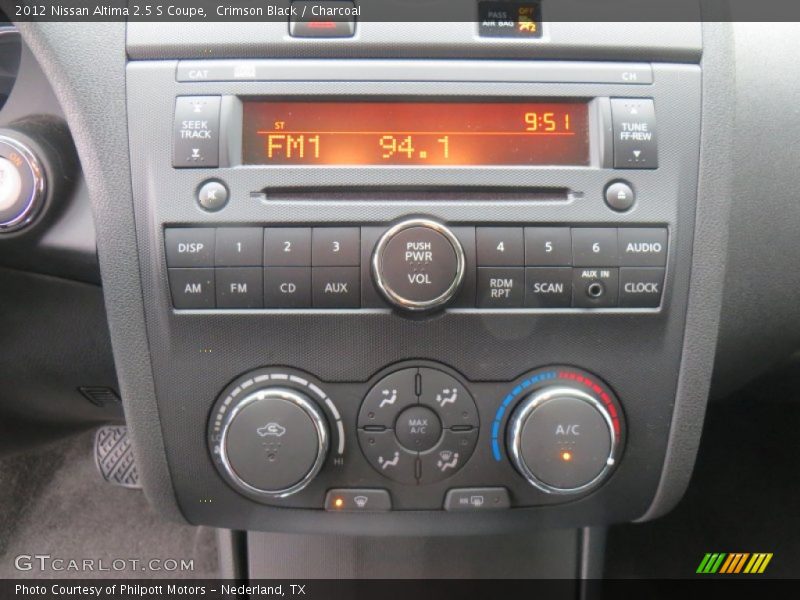 Crimson Black / Charcoal 2012 Nissan Altima 2.5 S Coupe