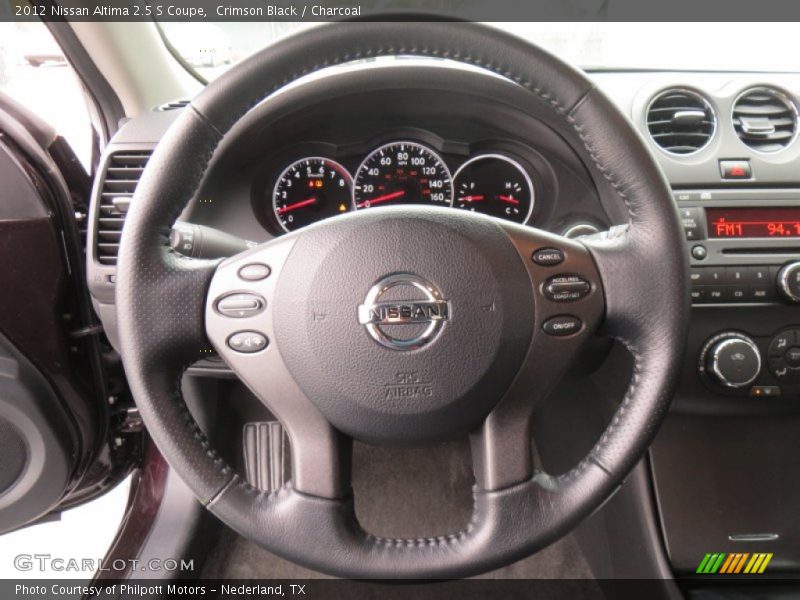 Crimson Black / Charcoal 2012 Nissan Altima 2.5 S Coupe
