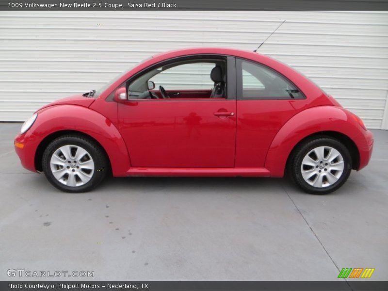 Salsa Red / Black 2009 Volkswagen New Beetle 2.5 Coupe