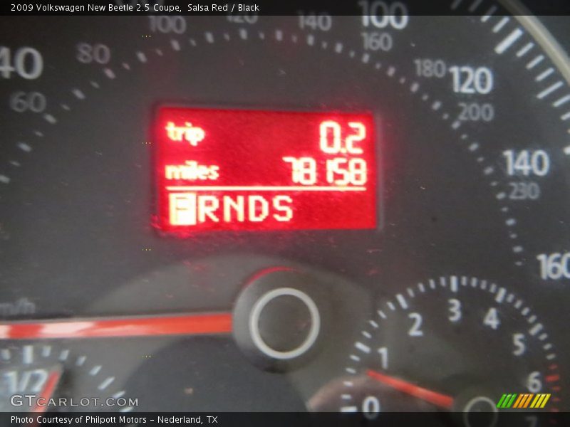 Salsa Red / Black 2009 Volkswagen New Beetle 2.5 Coupe