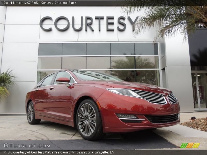 Sunset / Charcoal Black 2014 Lincoln MKZ FWD