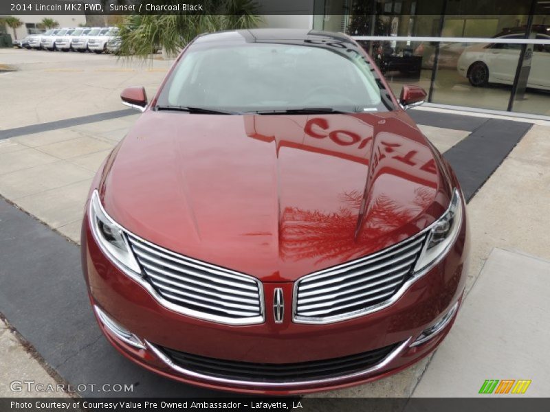Sunset / Charcoal Black 2014 Lincoln MKZ FWD