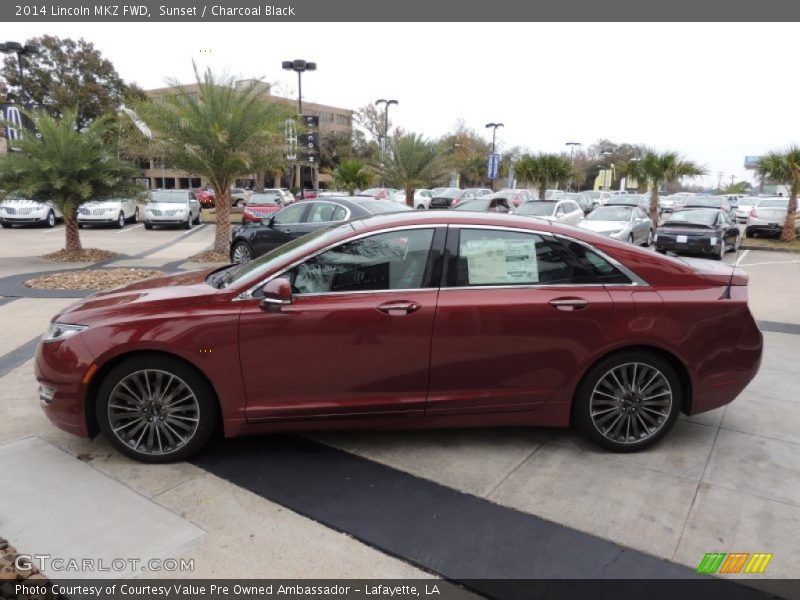 Sunset / Charcoal Black 2014 Lincoln MKZ FWD