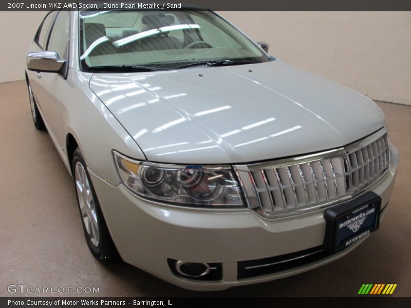 Dune Pearl Metallic / Sand 2007 Lincoln MKZ AWD Sedan