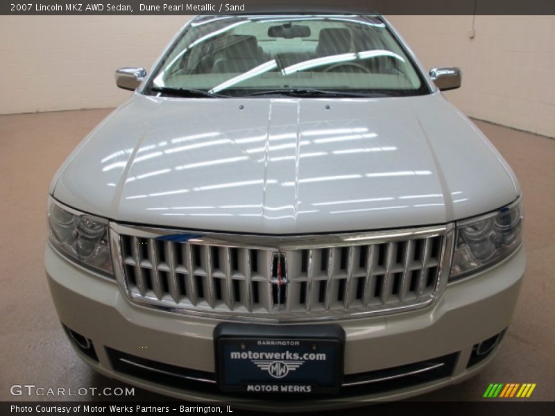 Dune Pearl Metallic / Sand 2007 Lincoln MKZ AWD Sedan