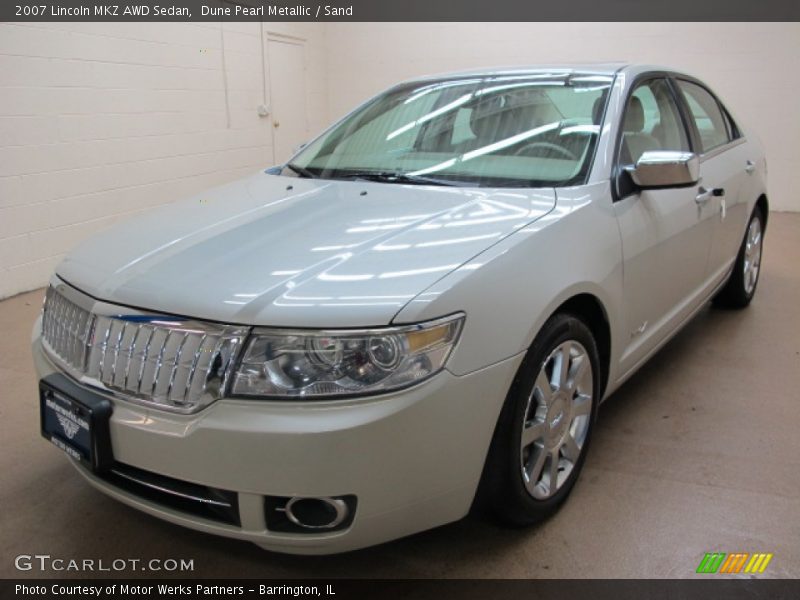 Dune Pearl Metallic / Sand 2007 Lincoln MKZ AWD Sedan