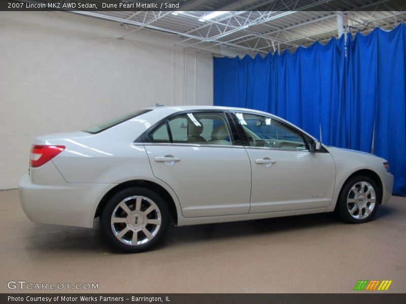 Dune Pearl Metallic / Sand 2007 Lincoln MKZ AWD Sedan