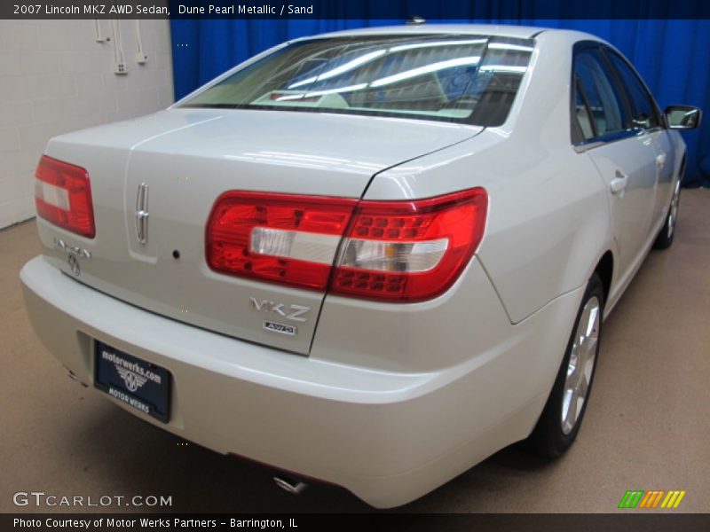 Dune Pearl Metallic / Sand 2007 Lincoln MKZ AWD Sedan