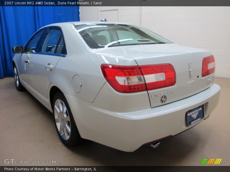 Dune Pearl Metallic / Sand 2007 Lincoln MKZ AWD Sedan