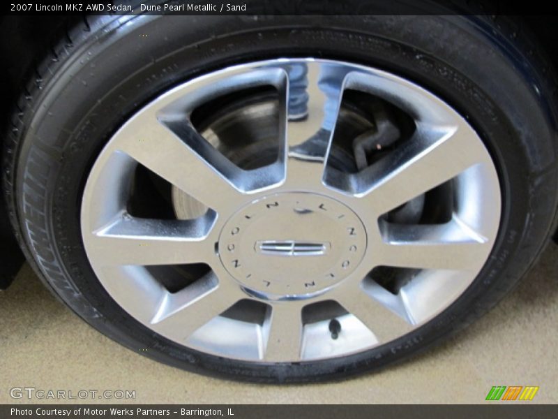 Dune Pearl Metallic / Sand 2007 Lincoln MKZ AWD Sedan
