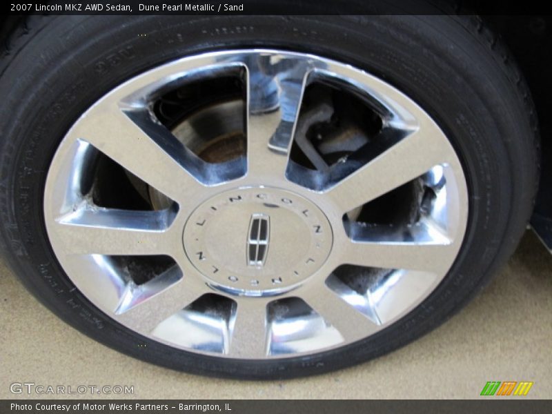 Dune Pearl Metallic / Sand 2007 Lincoln MKZ AWD Sedan