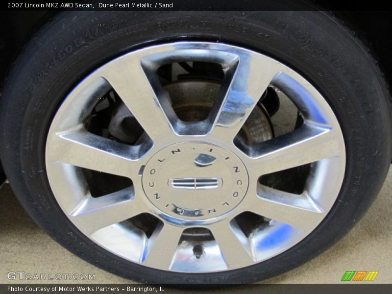 Dune Pearl Metallic / Sand 2007 Lincoln MKZ AWD Sedan