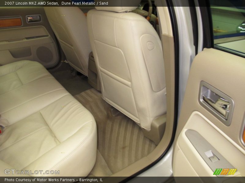 Dune Pearl Metallic / Sand 2007 Lincoln MKZ AWD Sedan