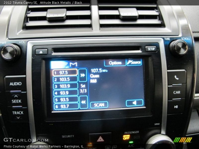 Attitude Black Metallic / Black 2012 Toyota Camry SE