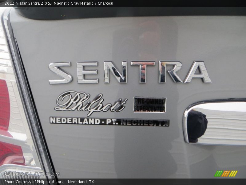 Magnetic Gray Metallic / Charcoal 2012 Nissan Sentra 2.0 S