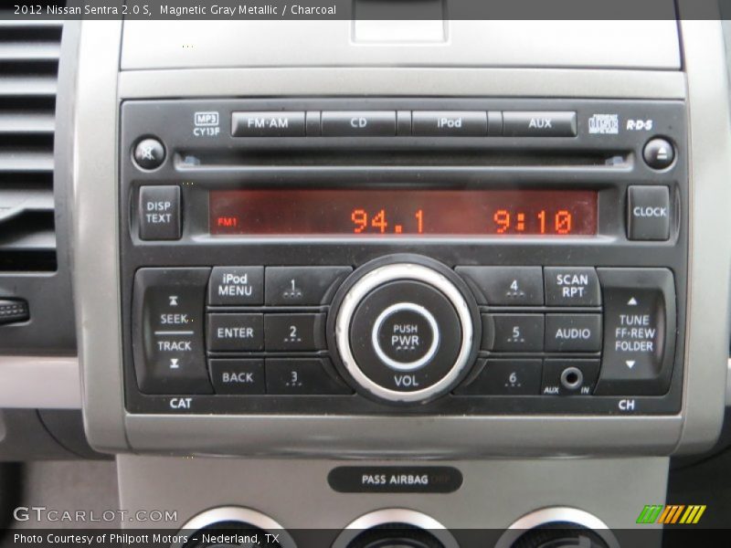Magnetic Gray Metallic / Charcoal 2012 Nissan Sentra 2.0 S