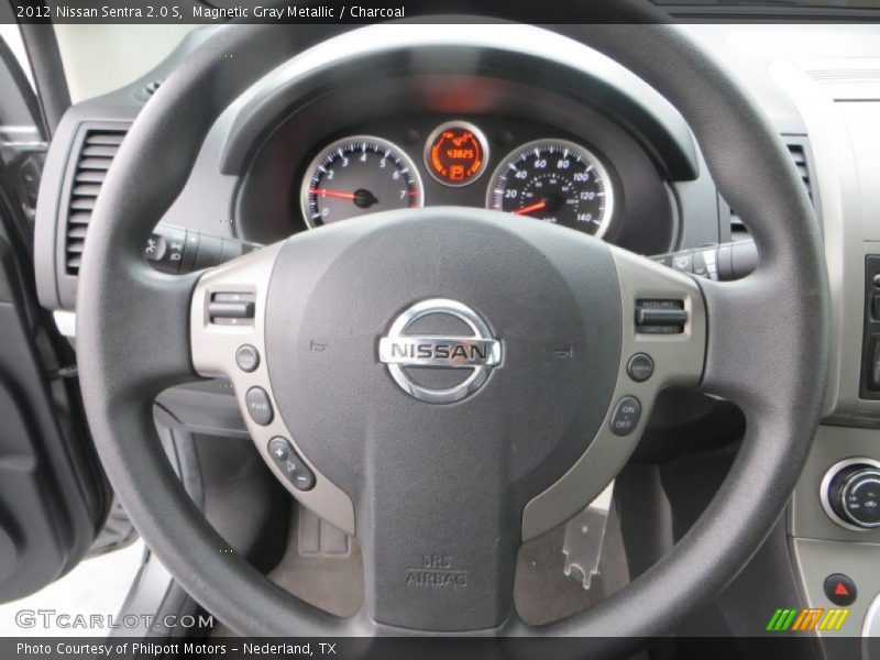 Magnetic Gray Metallic / Charcoal 2012 Nissan Sentra 2.0 S