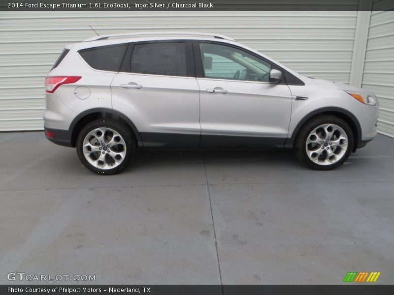 Ingot Silver / Charcoal Black 2014 Ford Escape Titanium 1.6L EcoBoost