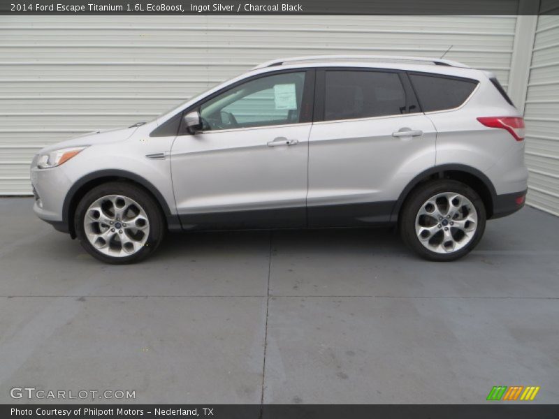 Ingot Silver / Charcoal Black 2014 Ford Escape Titanium 1.6L EcoBoost