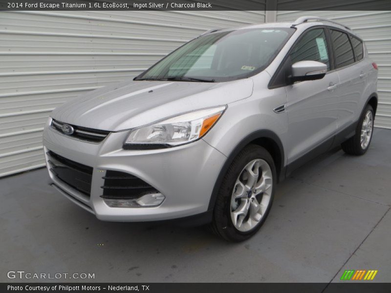 Ingot Silver / Charcoal Black 2014 Ford Escape Titanium 1.6L EcoBoost