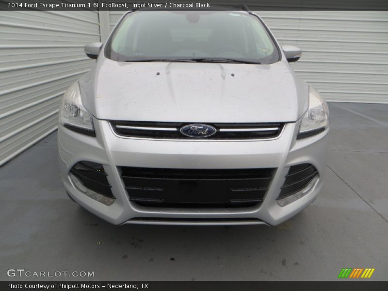 Ingot Silver / Charcoal Black 2014 Ford Escape Titanium 1.6L EcoBoost