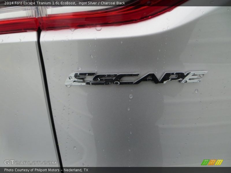 Ingot Silver / Charcoal Black 2014 Ford Escape Titanium 1.6L EcoBoost