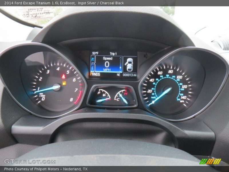 Ingot Silver / Charcoal Black 2014 Ford Escape Titanium 1.6L EcoBoost