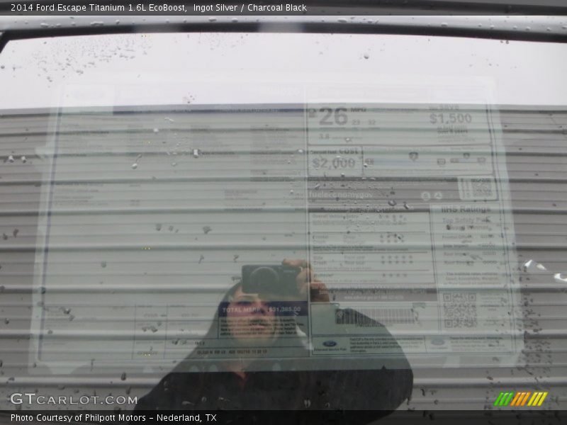 Ingot Silver / Charcoal Black 2014 Ford Escape Titanium 1.6L EcoBoost