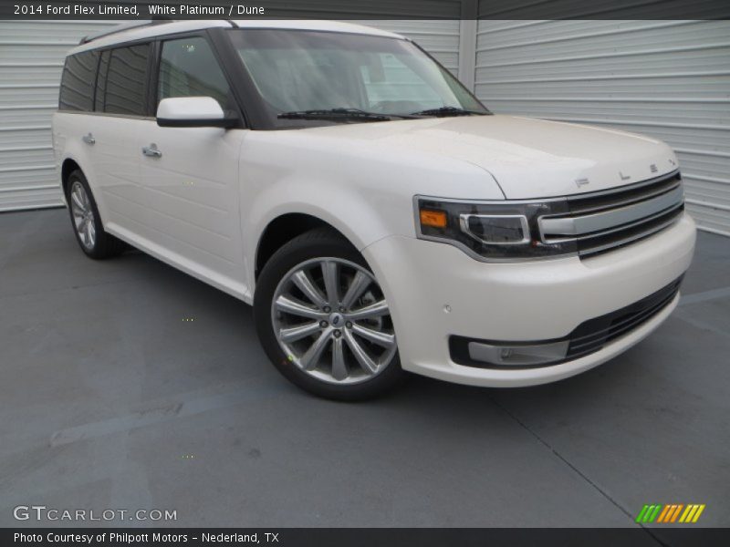White Platinum / Dune 2014 Ford Flex Limited