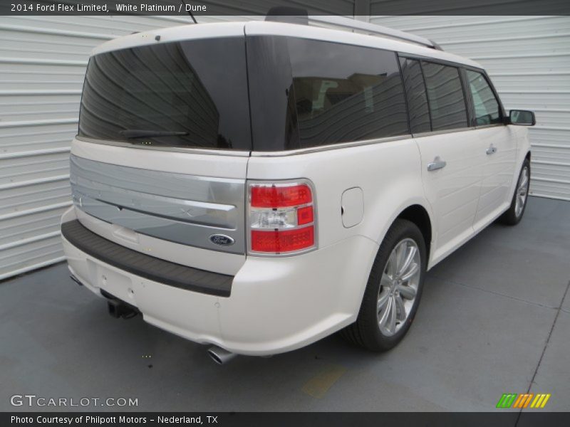 White Platinum / Dune 2014 Ford Flex Limited