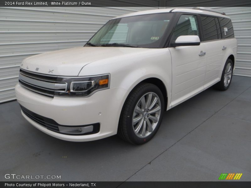 White Platinum / Dune 2014 Ford Flex Limited