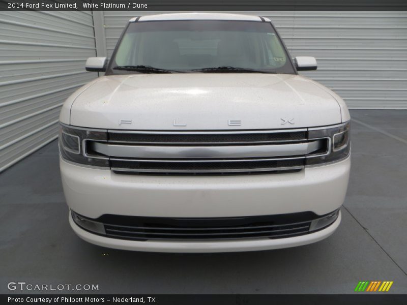 White Platinum / Dune 2014 Ford Flex Limited