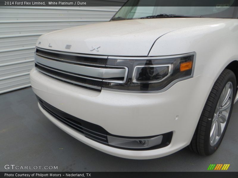 White Platinum / Dune 2014 Ford Flex Limited