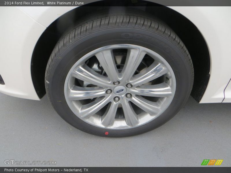 White Platinum / Dune 2014 Ford Flex Limited