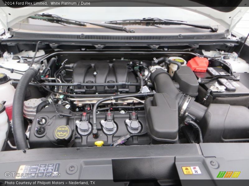 White Platinum / Dune 2014 Ford Flex Limited
