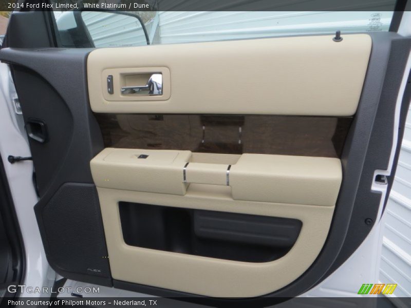 White Platinum / Dune 2014 Ford Flex Limited