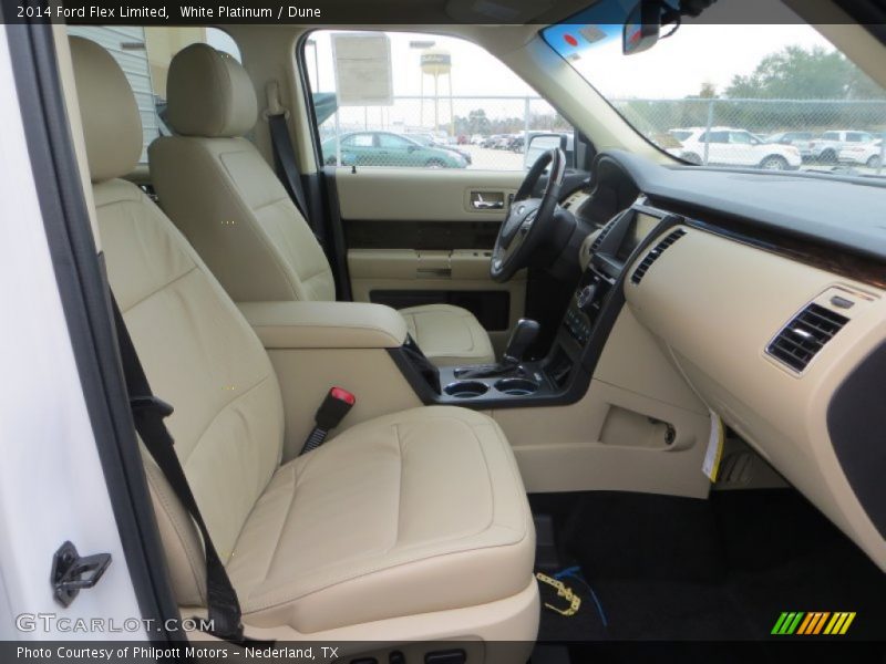 White Platinum / Dune 2014 Ford Flex Limited