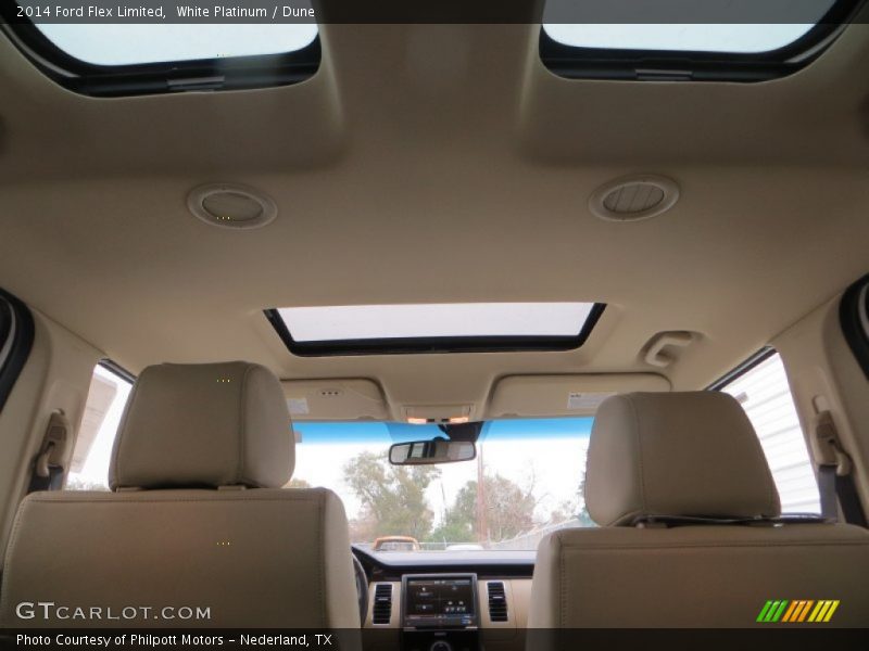 White Platinum / Dune 2014 Ford Flex Limited