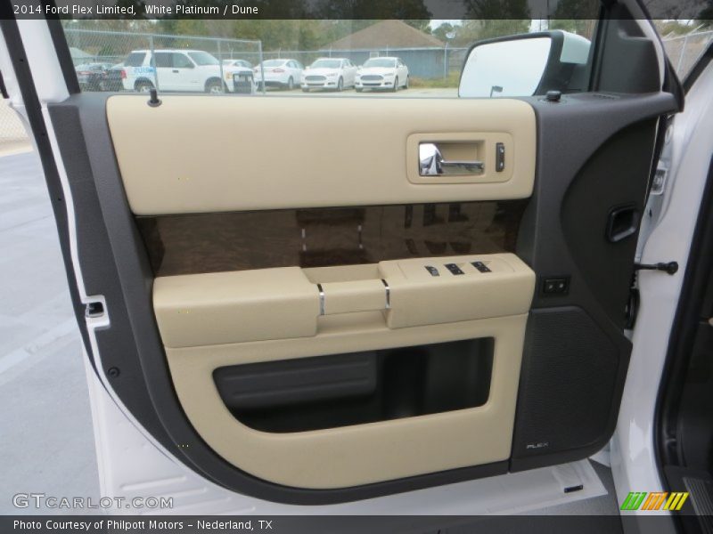 White Platinum / Dune 2014 Ford Flex Limited