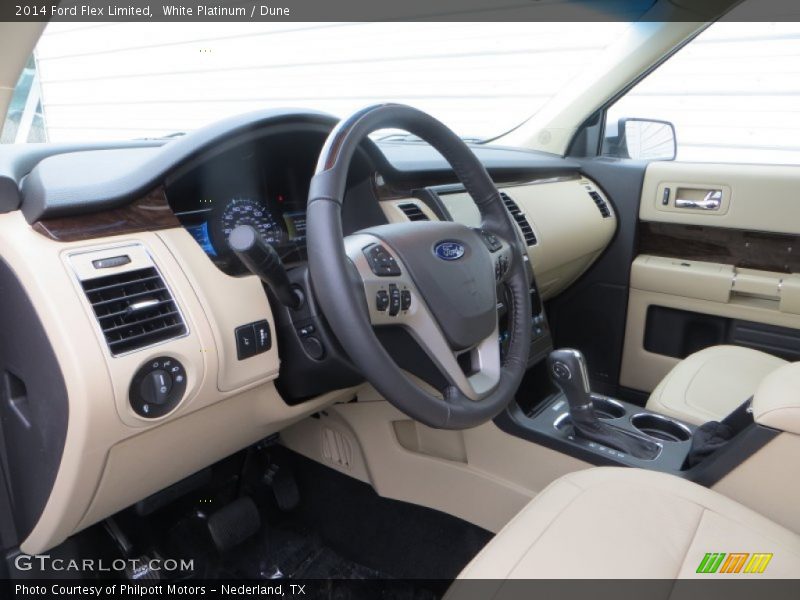 White Platinum / Dune 2014 Ford Flex Limited